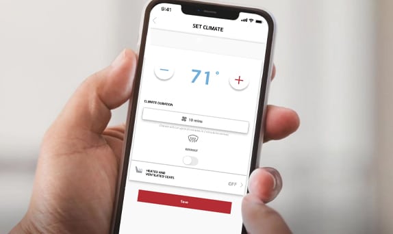 Remote Start and temperature control with Kia Connect App
