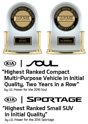 Kia Soul and Kia Sportage J.D. Power Awards
